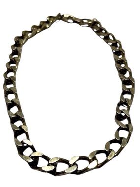 Vintage Stainless Steel Linked Necklace.